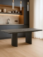 Стол кухонный керамический раздвижной «Монерон», 1800(2400)×900×770 мм, цвет черный  (артикул 10997908)  большой выбор товаров оптом и в розницу по низким ценам с доставкой