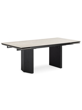 Стол кухонный керамический раздвижной «Монерон», 2000(2600)×1000×770 мм, цвет черный  (артикул 10997912)  большой выбор товаров оптом и в розницу по низким ценам с доставкой