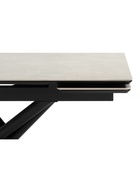 Стол кухонный керамический раздвижной «Мэриан», 1200(1800)×800×750 мм, цвет светло-серый / черный  (артикул 10997914)  большой выбор товаров оптом и в розницу по низким ценам с доставкой