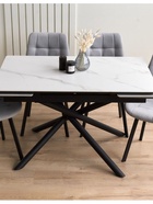 Стол кухонный керамический раздвижной «Мэриан», 1200(1800)×800×750 мм, цвет черный  (артикул 10997916)  большой выбор товаров оптом и в розницу по низким ценам с доставкой