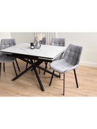 Стол кухонный керамический раздвижной «Мэриан», 1200(1800)×800×750 мм, цвет черный  (артикул 10997916)  большой выбор товаров оптом и в розницу по низким ценам с доставкой