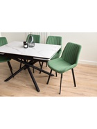 Стол кухонный керамический раздвижной «Мэриан», 1200(1800)×800×750 мм, цвет черный  (артикул 10997916)  большой выбор товаров оптом и в розницу по низким ценам с доставкой