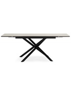 Стол кухонный керамический раздвижной «Мэриан», 1400(2000)×800×750 мм, цвет светло-серый / черный - Фото 11