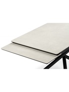 Стол кухонный керамический раздвижной «Мэриан», 1400(2000)×800×750 мм, цвет светло-серый / черный  (артикул 10997917)  большой выбор товаров оптом и в розницу по низким ценам с доставкой