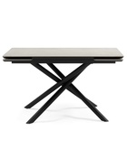 Стол кухонный керамический раздвижной «Мэриан», 1400(2000)×800×750 мм, цвет светло-серый / черный  (артикул 10997917)  большой выбор товаров оптом и в розницу по низким ценам с доставкой