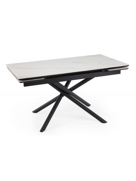 Стол кухонный керамический раздвижной «Мэриан», 1400(2000)×800×750 мм, цвет черный  (артикул 10997918)  большой выбор товаров оптом и в розницу по низким ценам с доставкой