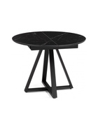 Стол кухонный керамический раздвижной «Нельсон», 1000(1400)×1000×760 мм, цвет черный мрамор / черный  (артикул 10997922)  большой выбор товаров оптом и в розницу по низким ценам с доставкой