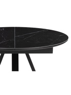 Стол кухонный керамический раздвижной «Нельсон», 1000(1400)×1000×760 мм, цвет черный мрамор / черный  (артикул 10997922)  большой выбор товаров оптом и в розницу по низким ценам с доставкой