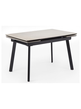 Стол кухонный керамический раздвижной «Норман», 1200(1800)×800×750 мм, цвет светло-серый / черный  (артикул 10997923)  большой выбор товаров оптом и в розницу по низким ценам с доставкой