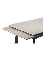 Стол кухонный керамический раздвижной «Норман», 1200(1800)×800×750 мм, цвет светло-серый / черный  (артикул 10997923)  большой выбор товаров оптом и в розницу по низким ценам с доставкой