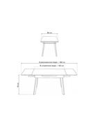 Стол кухонный керамический раздвижной «Норман», 1200(1800)×800×750 мм, цвет светло-серый / черный  (артикул 10997923)  большой выбор товаров оптом и в розницу по низким ценам с доставкой