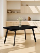 Стол кухонный керамический раздвижной «Норман», 1200(1800)×800×750 мм, цвет черный мрамор / черный  (артикул 10997925)  большой выбор товаров оптом и в розницу по низким ценам с доставкой