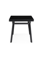 Стол кухонный керамический раздвижной «Норман», 1200(1800)×800×750 мм, цвет черный мрамор / черный  (артикул 10997925)  большой выбор товаров оптом и в розницу по низким ценам с доставкой