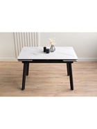 Стол кухонный керамический раздвижной «Норман», 1200(1800)×800×750 мм, цвет черный  (артикул 10997926)  большой выбор товаров оптом и в розницу по низким ценам с доставкой