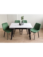 Стол кухонный керамический раздвижной «Норман», 1200(1800)×800×750 мм, цвет черный  (артикул 10997926)  большой выбор товаров оптом и в розницу по низким ценам с доставкой