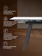 Стол кухонный керамический раздвижной «Норман», 1200(1800)×800×750 мм, цвет черный  (артикул 10997926)  большой выбор товаров оптом и в розницу по низким ценам с доставкой