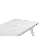 Стол кухонный керамический раздвижной «Норман», 1400(2000)×800×750 мм, цвет белый мрамор / белый  (артикул 10997927)  большой выбор товаров оптом и в розницу по низким ценам с доставкой