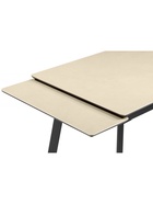 Стол кухонный керамический раздвижной «Норман», 1400(2000)×800×750 мм, цвет бежевый / черный  (артикул 10997929)  большой выбор товаров оптом и в розницу по низким ценам с доставкой