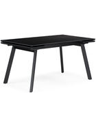 Стол кухонный керамический раздвижной «Норман», 1400(2000)×800×750 мм, цвет черный мрамор / черный  (артикул 10997932)  большой выбор товаров оптом и в розницу по низким ценам с доставкой