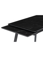 Стол кухонный керамический раздвижной «Норман», 1400(2000)×800×750 мм, цвет черный мрамор / черный  (артикул 10997932)  большой выбор товаров оптом и в розницу по низким ценам с доставкой