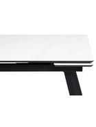 Стол кухонный керамический раздвижной «Норман», 1400(2000)×800×750 мм, цвет белый мрамор / черный  (артикул 10997933)  большой выбор товаров оптом и в розницу по низким ценам с доставкой