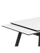 Стол кухонный керамический раздвижной «Норман», 1400(2000)×800×750 мм, цвет белый мрамор / черный - Фото 16