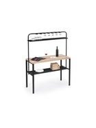 Стол барный «Нари», 1250×500×1680 мм, цвет делано/чёрный матовый 10997943