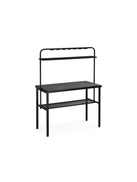 Стол барный «Сари», 1250×500×1680 мм, цвет графит/чёрный 10997944