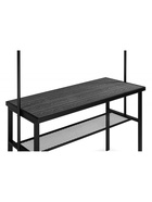 Стол барный «Сари», 1250×500×1680 мм, цвет графит/чёрный 10997944