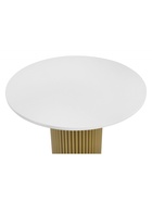 Стол кухонный «Барел 110», 1000×1000×750 мм, цвет белый/золото  (артикул 10997951)  большой выбор товаров оптом и в розницу по низким ценам с доставкой