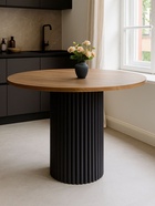 Стол кухонный «Барел 110», 1000×1000×750 мм, цвет орех кантри/чёрный  (артикул 10997952)  большой выбор товаров оптом и в розницу по низким ценам с доставкой