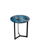 Столик журнальный «Роб», 450×450×500 мм, цвет лазурит / черный - фото 121986558