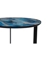 Столик журнальный «Роб», 450×450×500 мм, цвет лазурит / черный - фото 121986559