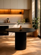 Стол кухонный «Барел 110», 1100×1100×750 мм, цвет чёрный  (артикул 10997958)  большой выбор товаров оптом и в розницу по низким ценам с доставкой