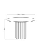 Стол кухонный «Барел 110», 1100×1100×750 мм, цвет чёрный  (артикул 10997958)  большой выбор товаров оптом и в розницу по низким ценам с доставкой