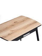 Стол Вики 90х60х77 делано / черный  (артикул 10997959)  большой выбор товаров оптом и в розницу по низким ценам с доставкой