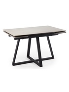 Стол кухонный керамический раздвижной «Памелла», 1200(1800)×800×750 мм, цвет светло-серый / черный  (артикул 10997961)  большой выбор товаров оптом и в розницу по низким ценам с доставкой