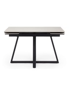 Стол кухонный керамический раздвижной «Памелла», 1200(1800)×800×750 мм, цвет светло-серый / черный  (артикул 10997961)  большой выбор товаров оптом и в розницу по низким ценам с доставкой