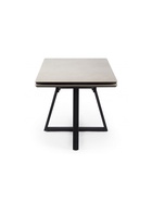 Стол кухонный керамический раздвижной «Памелла», 1200(1800)×800×750 мм, цвет светло-серый / черный  (артикул 10997961)  большой выбор товаров оптом и в розницу по низким ценам с доставкой