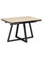 Стол кухонный керамический раздвижной «Памелла», 1200(1800)×800×750 мм, цвет бежевый / черный - Фото 1