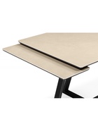 Стол кухонный керамический раздвижной «Памелла», 1200(1800)×800×750 мм, цвет бежевый / черный - Фото 7