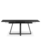 Стол кухонный керамический раздвижной «Памелла», 1200(1800)×800×750 мм, цвет черный мрамор / черный - Фото 9