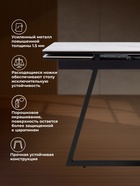 Стол кухонный керамический раздвижной «Памелла», 1200(1800)×800×750 мм, цвет черный - Фото 5