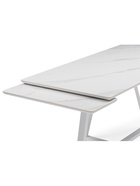 Стол кухонный керамический раздвижной «Памелла», 1400(2000)×800×750 мм, цвет белый мрамор / белый - Фото 15