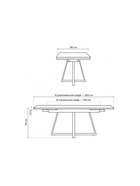 Стол кухонный керамический раздвижной «Памелла», 1400(2000)×800×750 мм, цвет белый мрамор / белый  (артикул 10997965)  большой выбор товаров оптом и в розницу по низким ценам с доставкой