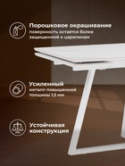 Стол кухонный керамический раздвижной «Памелла», 1400(2000)×800×750 мм, цвет белый мрамор / белый  (артикул 10997965)  большой выбор товаров оптом и в розницу по низким ценам с доставкой