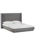 Кровать двуспальная Tulip, с подъёмным механизмом, 1900×2000 мм, цвет метрополитан грей / белая матовая - Фото 1