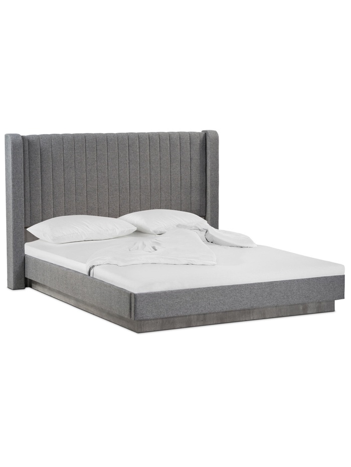 Кровать двуспальная Tulip, с подъёмным механизмом, 1900×2000 мм, цвет метрополитан грей / белая матовая - Фото 1