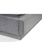 Кровать двуспальная Tulip с ПМ 160х200 метрополитан грей / белая матовая - Фото 11