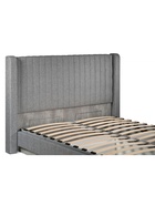 Кровать двуспальная Tulip с ПМ 160х200 метрополитан грей / белая матовая - Фото 7